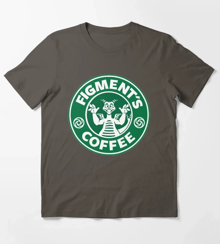 Figments Coffee T-Shirt Dark Grey