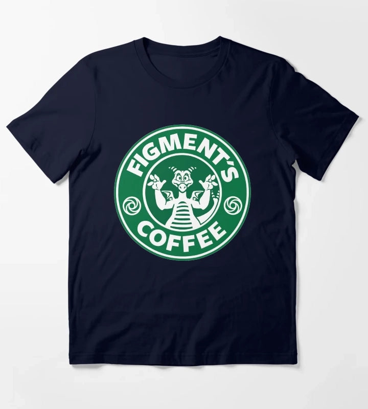 Figments Coffee T-Shirt Navy
