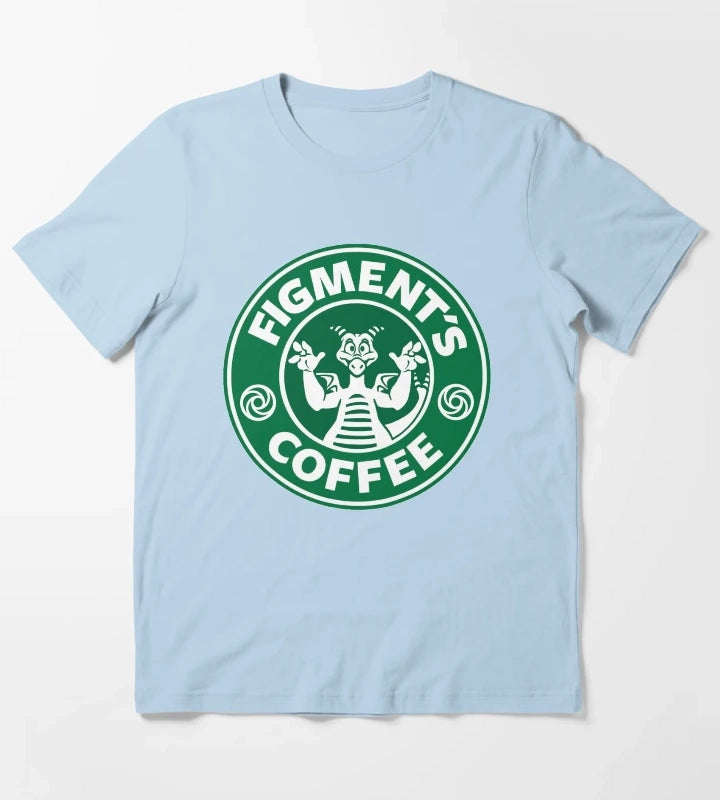 Figments Coffee T-Shirt Sky Blue