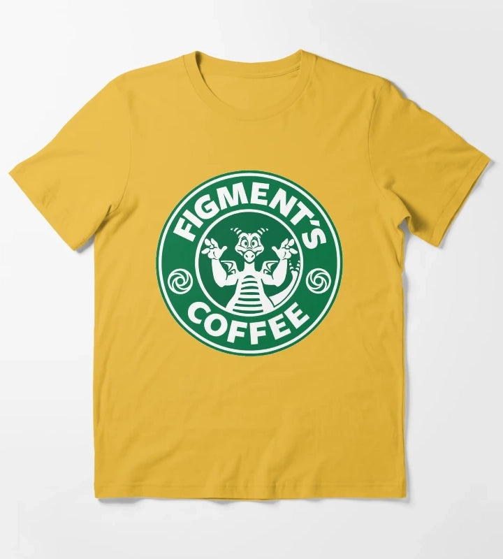 Figments Coffee T-Shirt Yellow