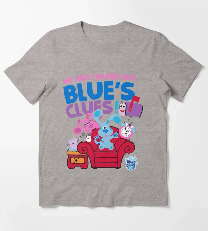 Figured Out Blues Clues T-Shirt Heather Grey