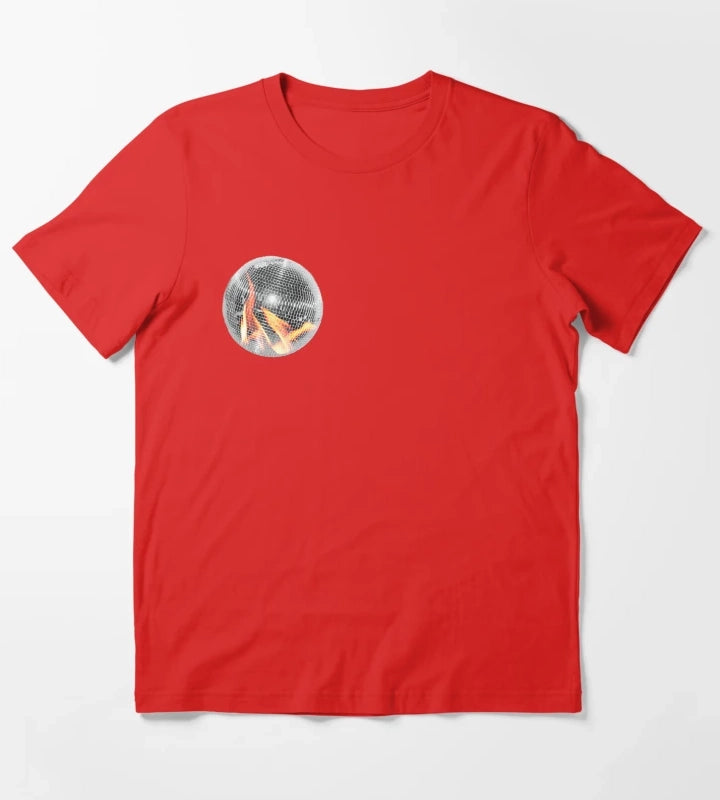 Fire Disco Ball T-Shirt Red