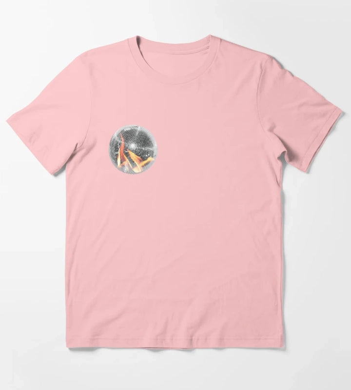 Fire Disco Ball T-Shirt Dark Grey
