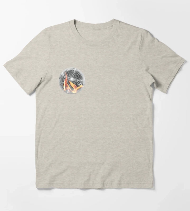 Fire Disco Ball T-Shirt Cream