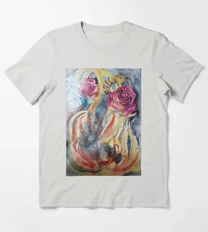 Fire T-Shirt Light Grey