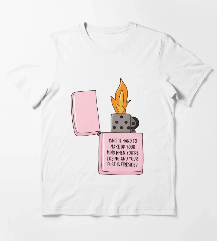 Fireside Lyrics Arctic Monkeys T-Shirt White