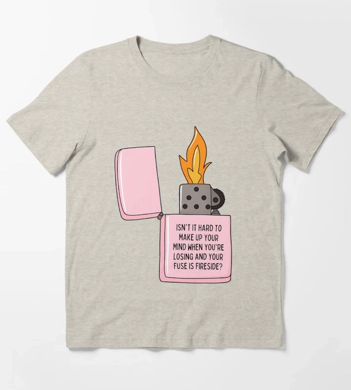 Fireside Lyrics Arctic Monkeys T-Shirt Cream