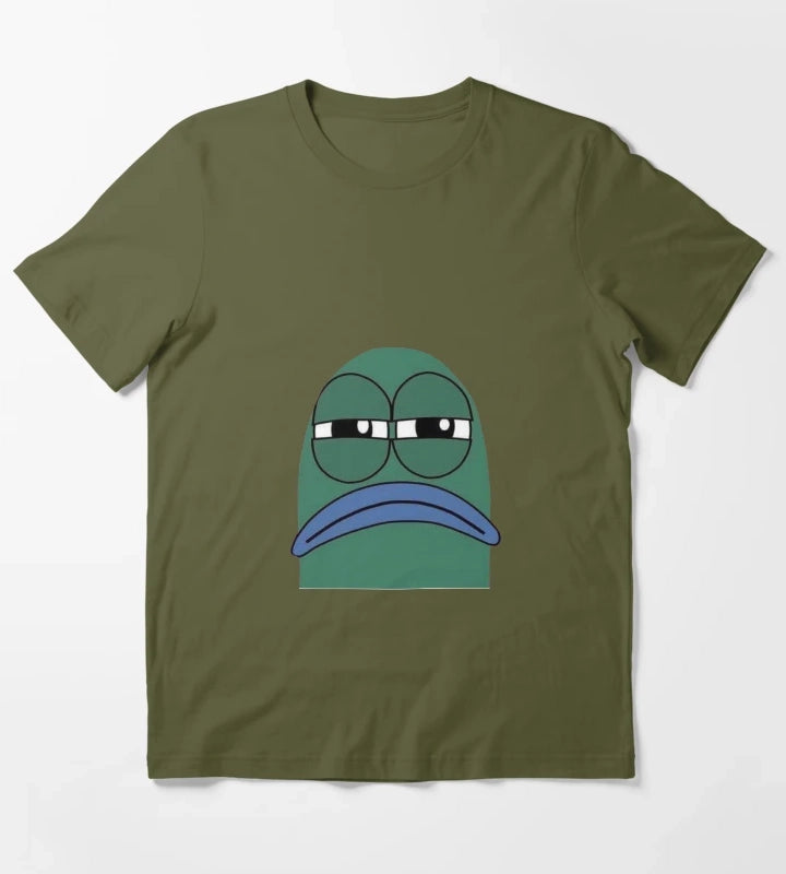 Fish from Spongebob T-Shirt Olive Green