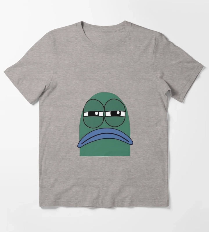 Fish from Spongebob T-Shirt Heather Grey