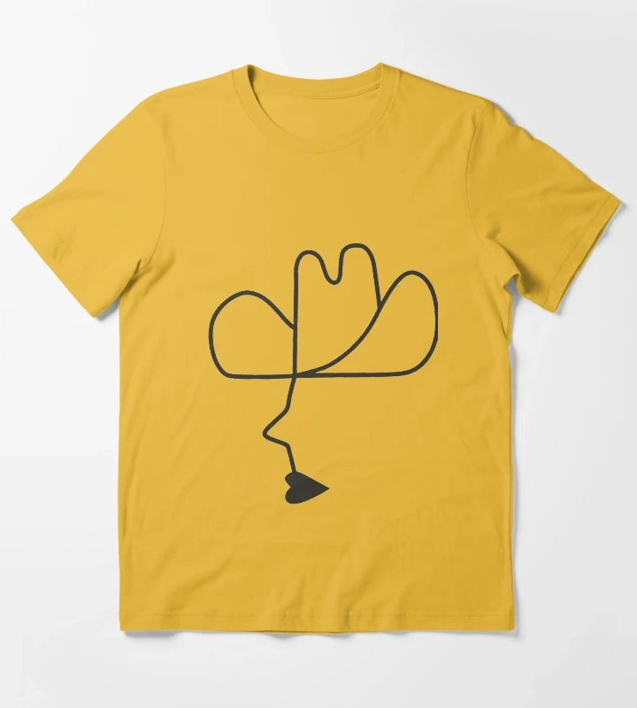 Fish on the Sand AllahLas T-Shirt Yellow