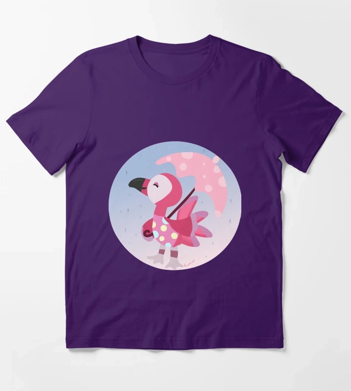 Flora The Flamingo T-Shirt Purple