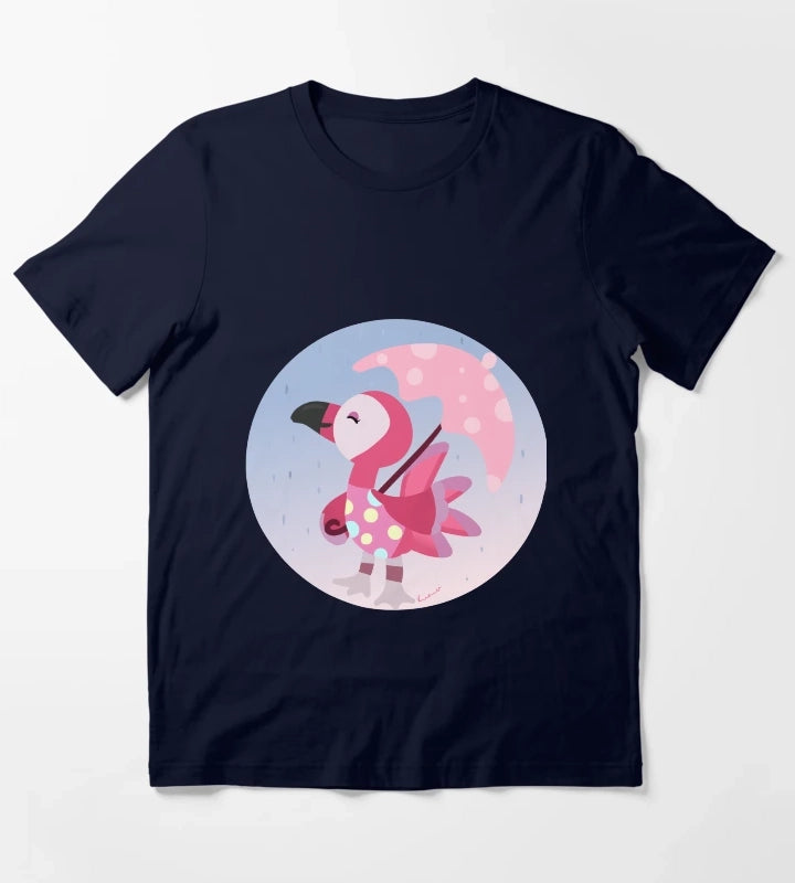 Flora The Flamingo T-Shirt Navy