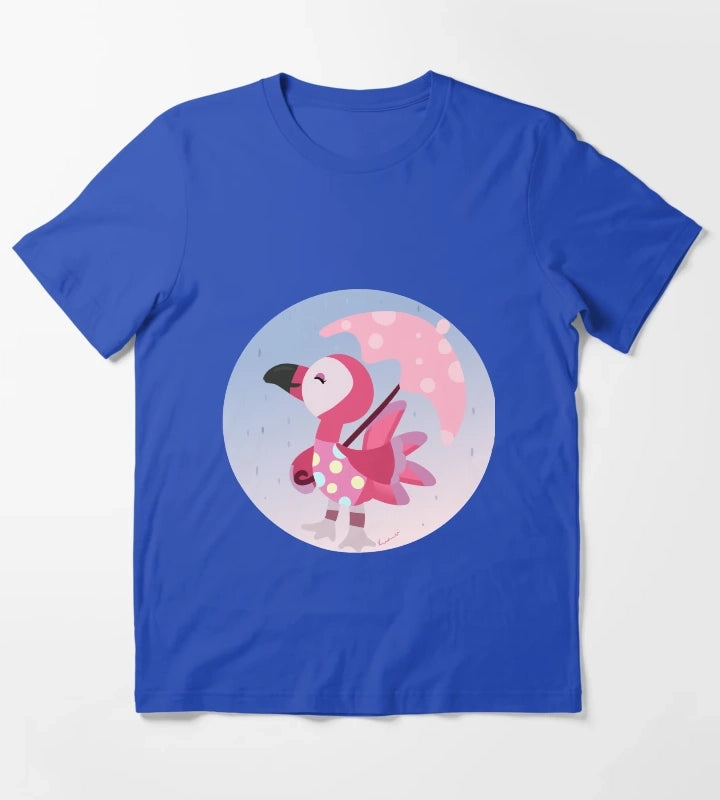 Flora The Flamingo T-Shirt Blue