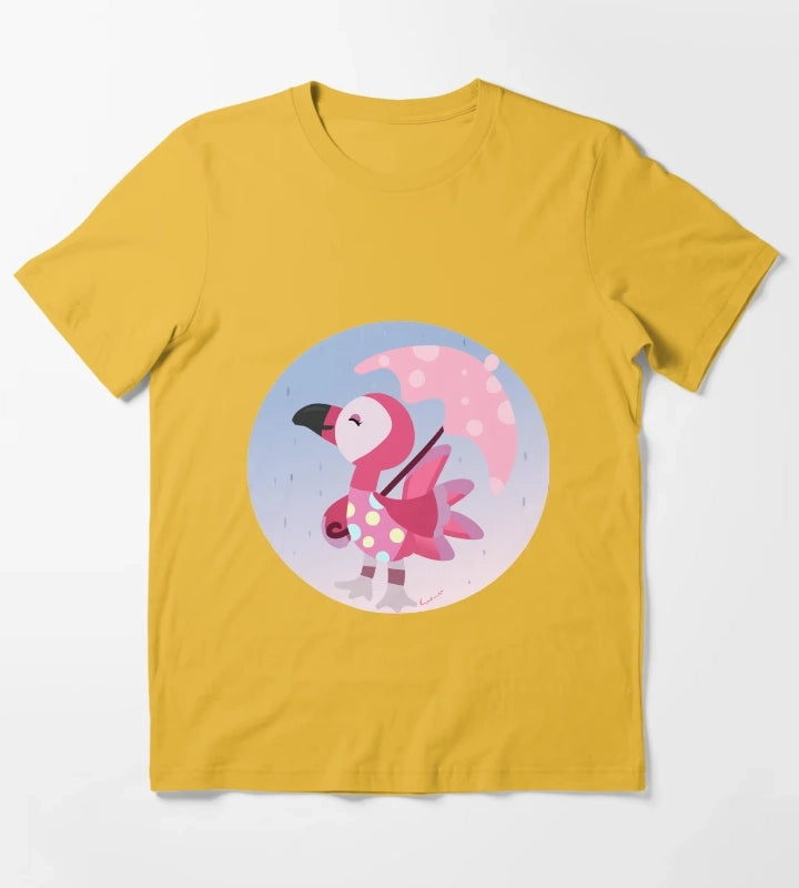 Flora The Flamingo T-Shirt Yellow