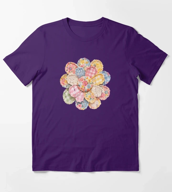 Floral Daisy T-Shirt Purple