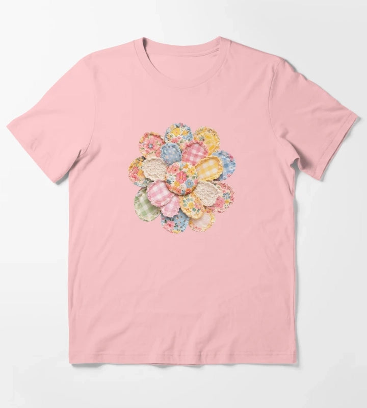 Floral Daisy T-Shirt Dark Grey