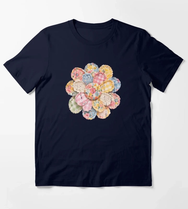 Floral Daisy T-Shirt Navy