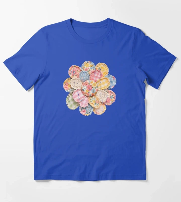 Floral Daisy T-Shirt Blue