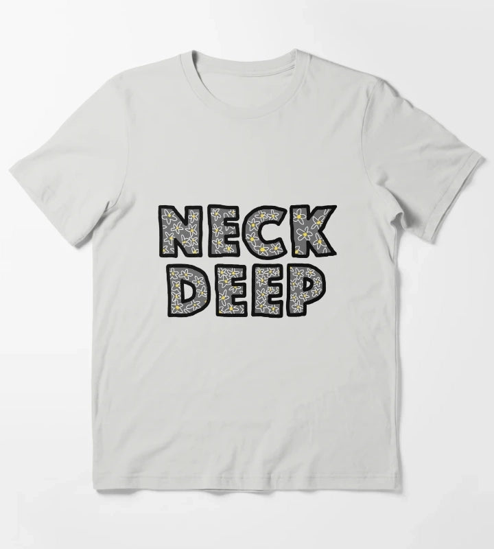 Floral Deep T-Shirt Light Grey