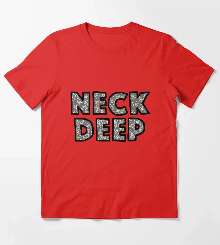 Floral Deep T-Shirt Red