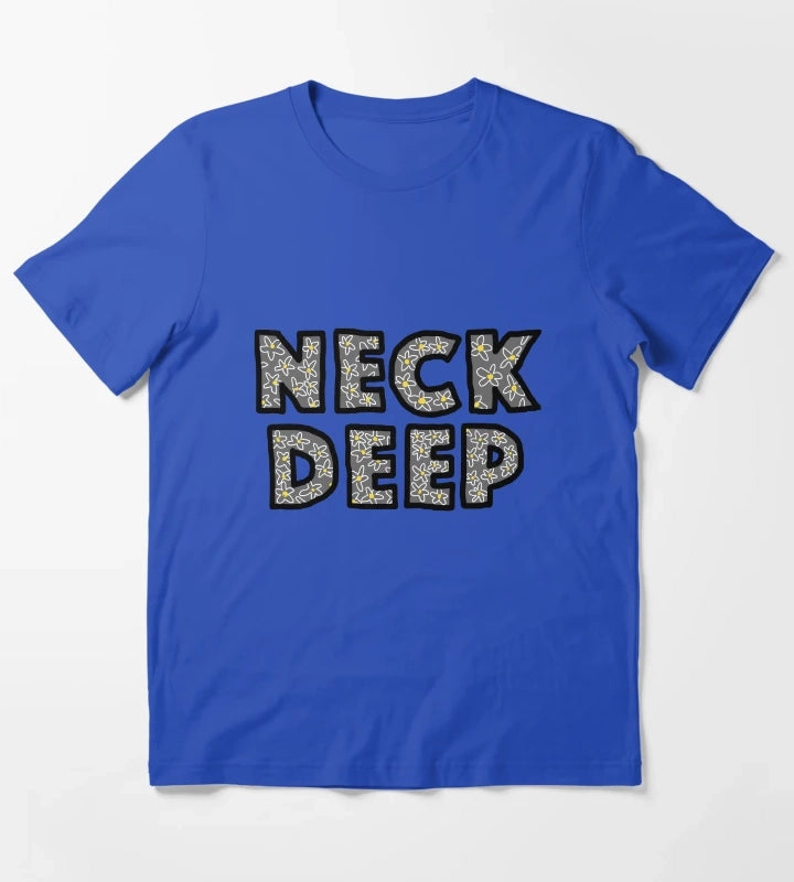Floral Deep T-Shirt Blue