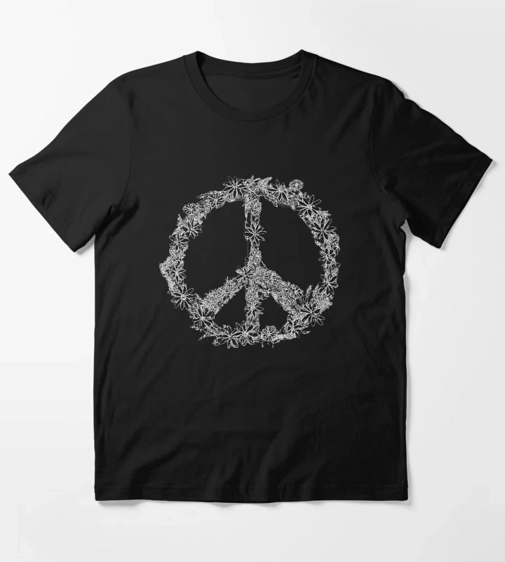 Floral Peace Sign T-Shirt