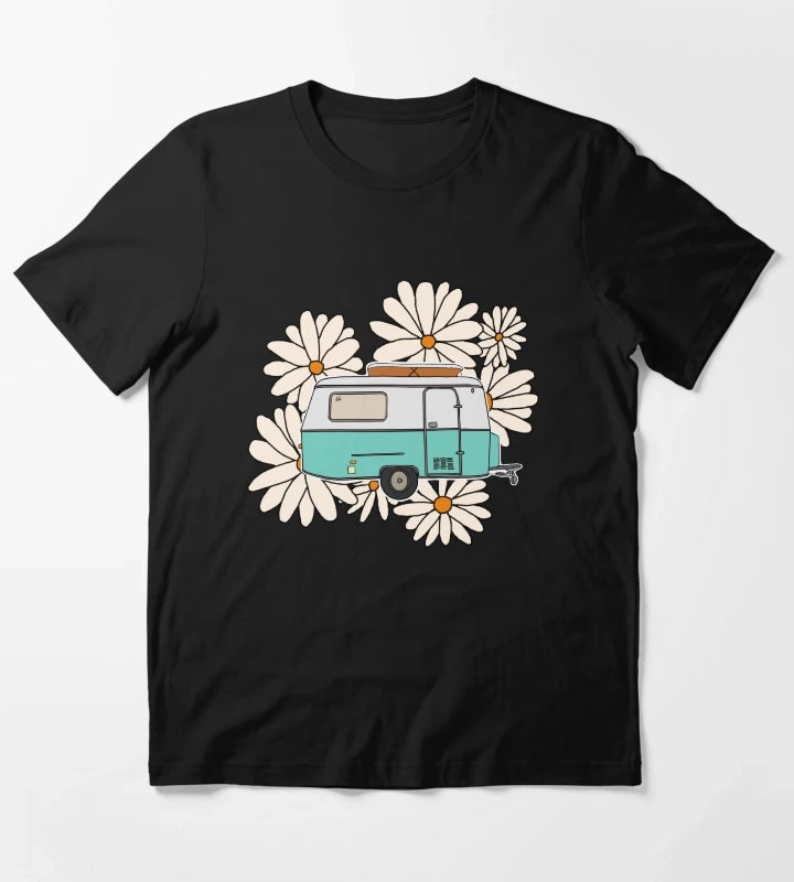 Floral travelling caravan T-Shirt