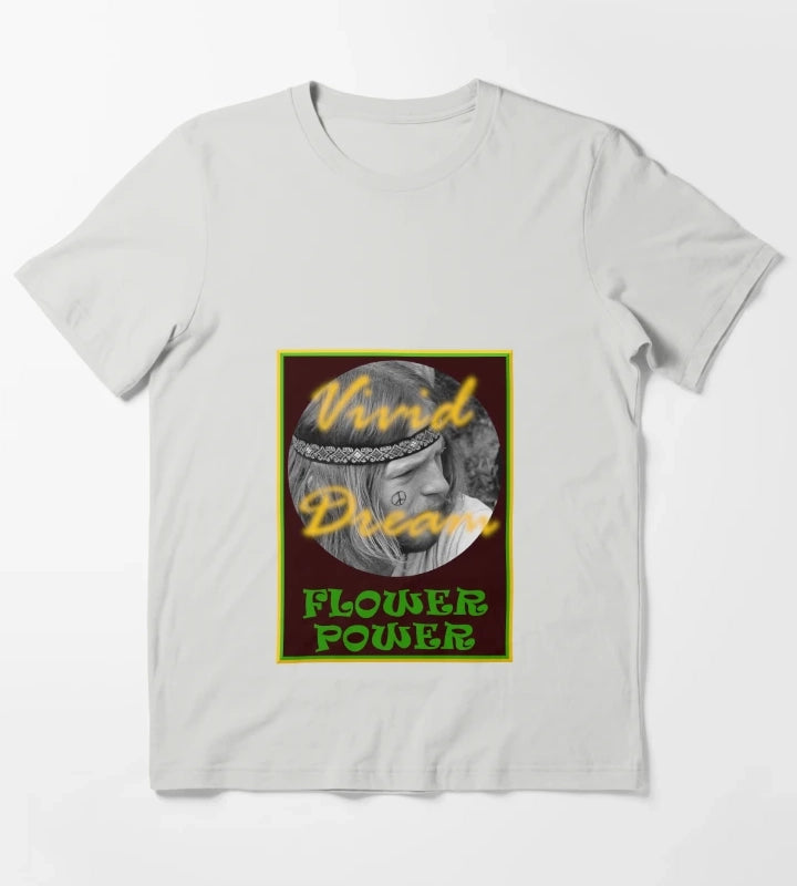 Flower Power by Vivid Dream T-Shirt Light Grey