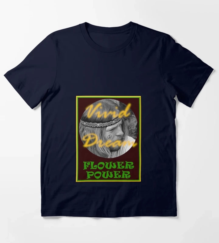Flower Power by Vivid Dream T-Shirt Navy