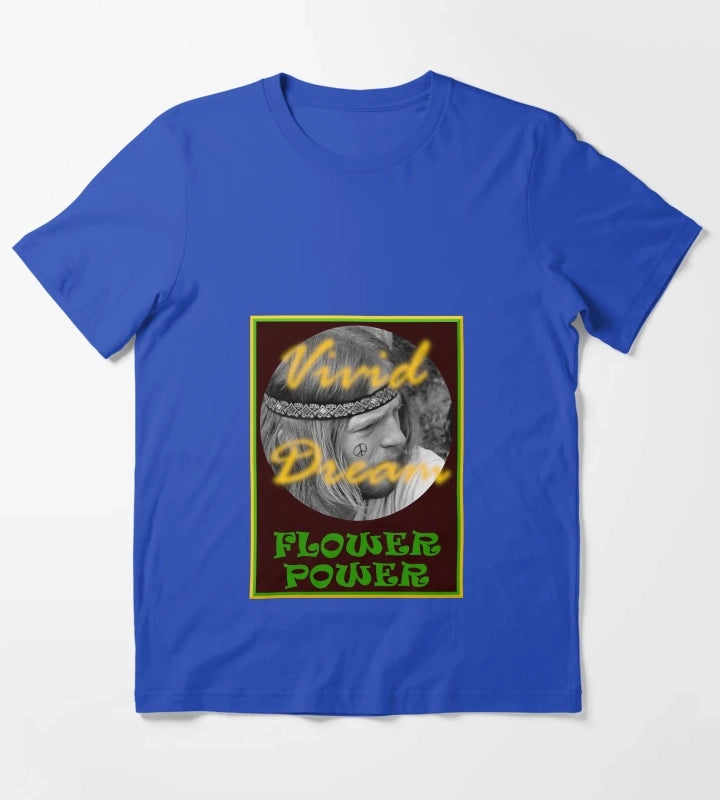 Flower Power by Vivid Dream T-Shirt Blue