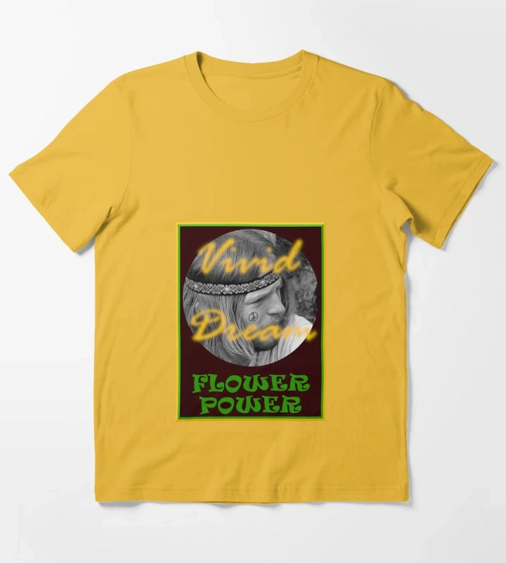 Flower Power by Vivid Dream T-Shirt Yellow