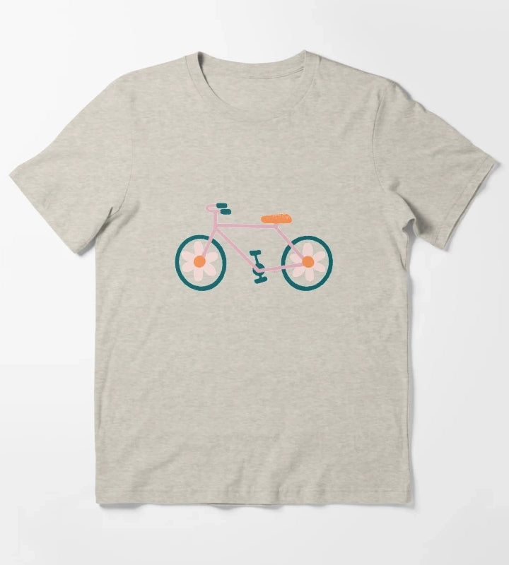 Flower Powered Cycling T-Shirt Cream