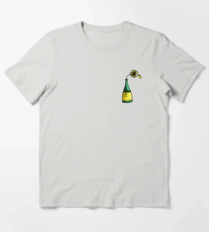 Flower in Bucky bottle T-Shirt Light Grey