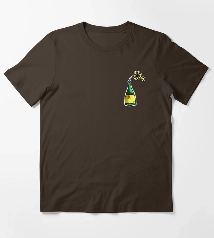 Flower in Bucky bottle T-Shirt Brown