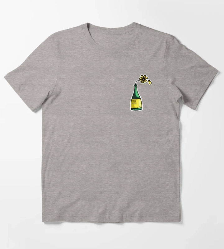 Flower in Bucky bottle T-Shirt Heather Grey