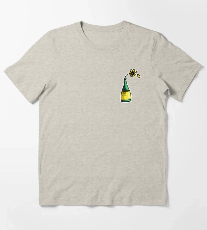 Flower in Bucky bottle T-Shirt Cream