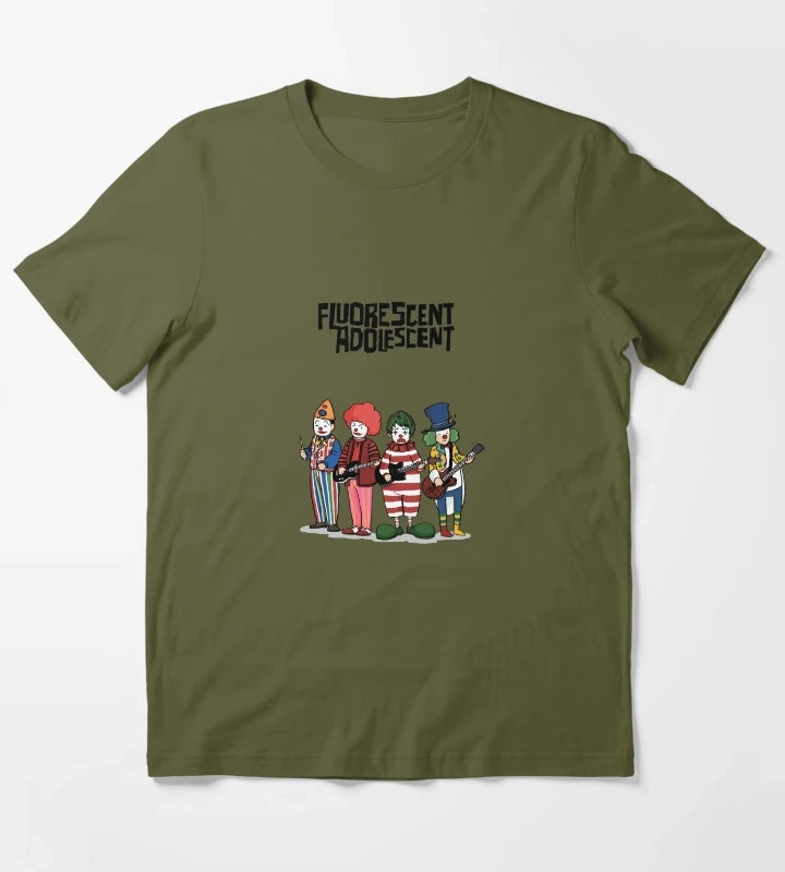 Fluorescent T-Shirt Olive Green