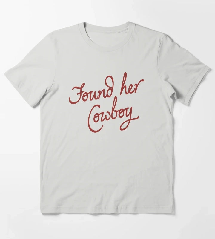 Found Her Cowboy T-Shirt Light Grey