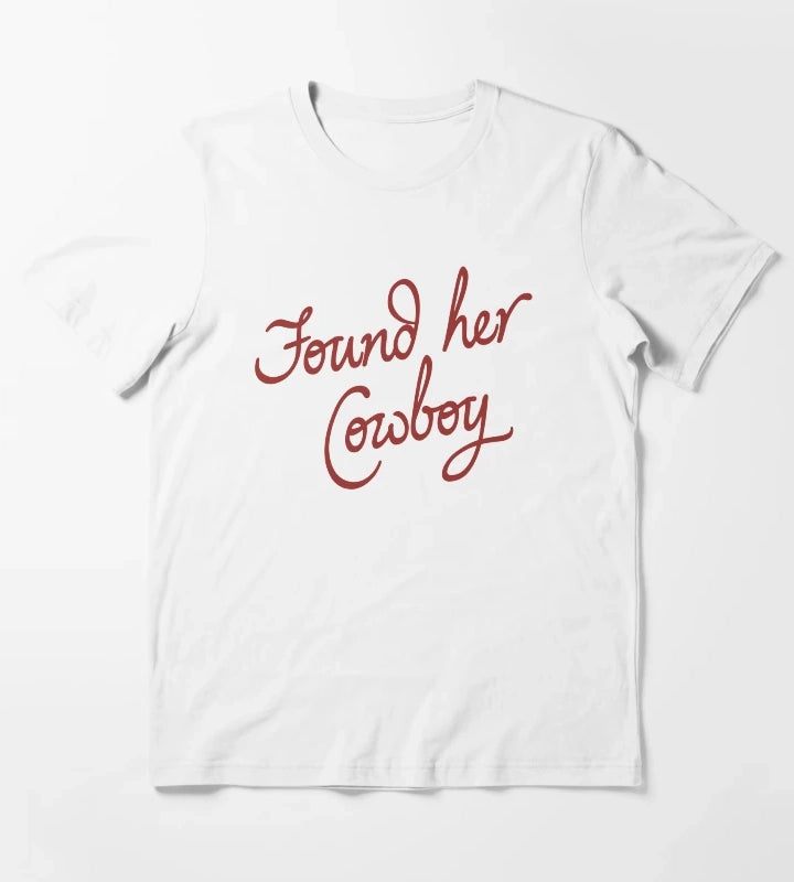 Found Her Cowboy T-Shirt White