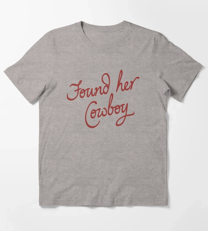 Found Her Cowboy T-Shirt Heather Grey