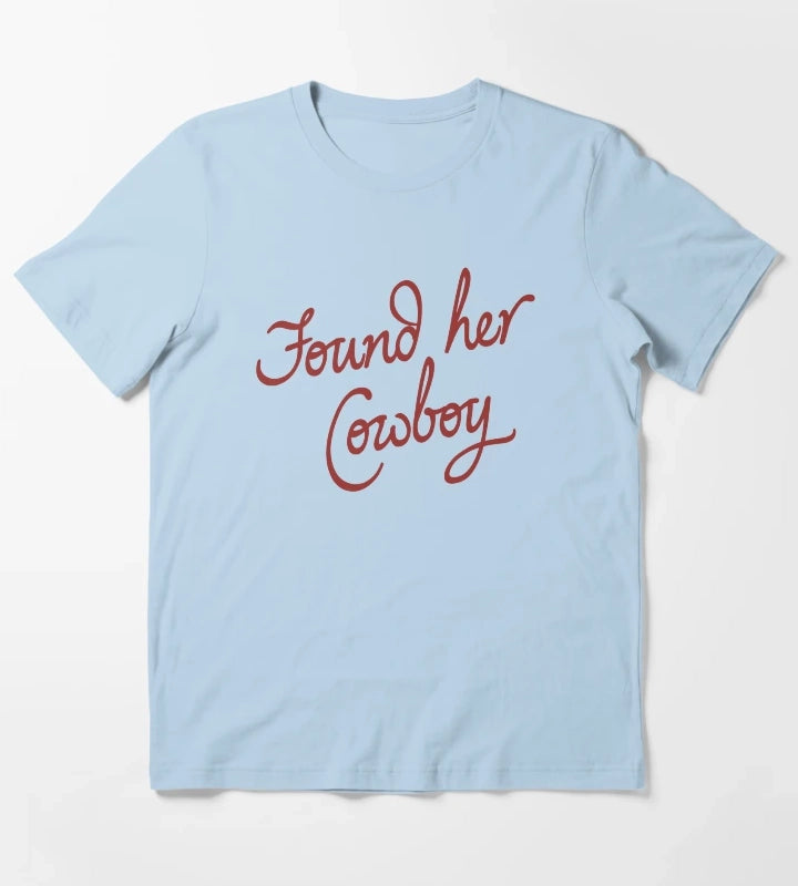 Found Her Cowboy T-Shirt Sky Blue