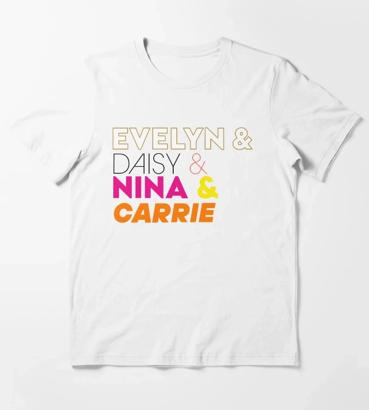 Four Famous By Taylor Jenkins Reid Mashup T-Shirt White