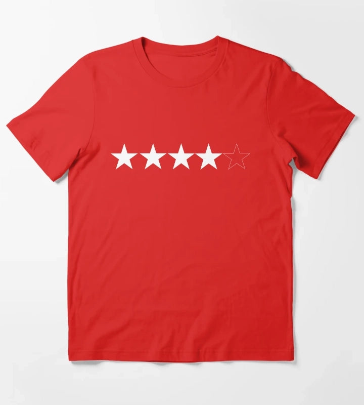 Four Stars Out of Five T-Shirt Red
