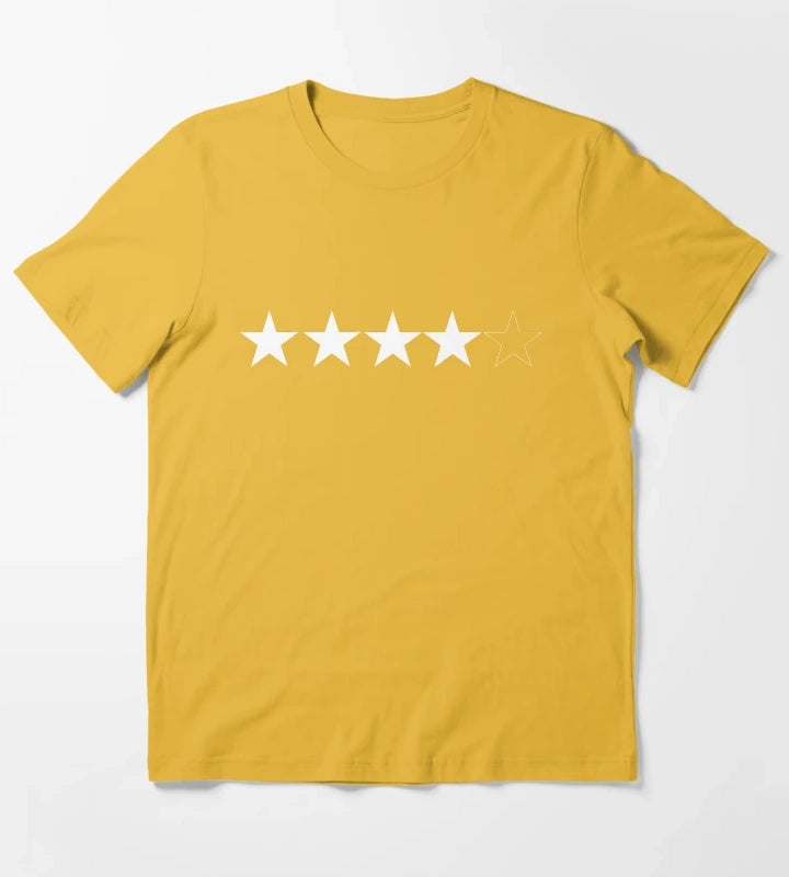 Four Stars Out of Five T-Shirt Yellow
