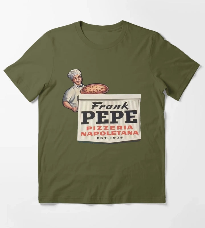 Frank Pepe Pizzeria Napoletana Resto T-Shirt Olive Green