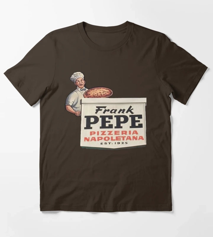 Frank Pepe Pizzeria Napoletana Resto T-Shirt Brown