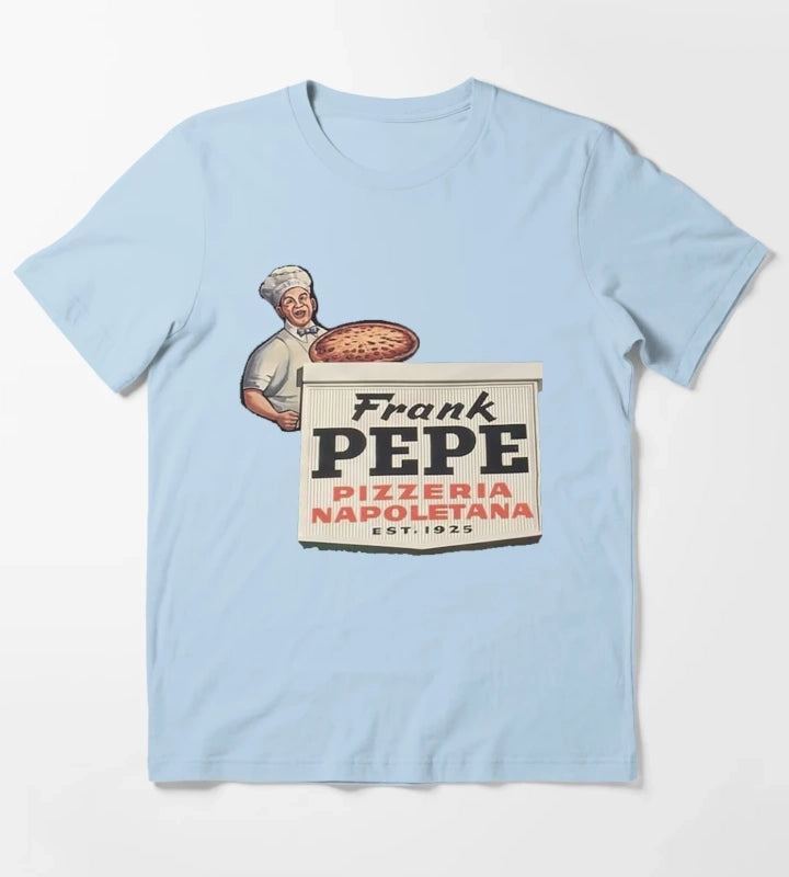 Frank Pepe Pizzeria Napoletana Resto T-Shirt Sky Blue
