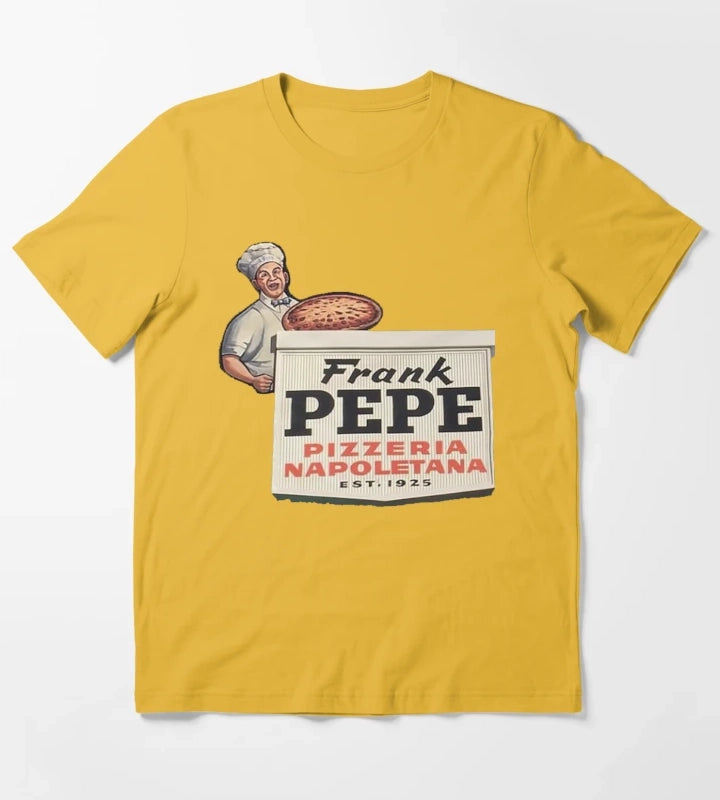 Frank Pepe Pizzeria Napoletana Resto T-Shirt Yellow
