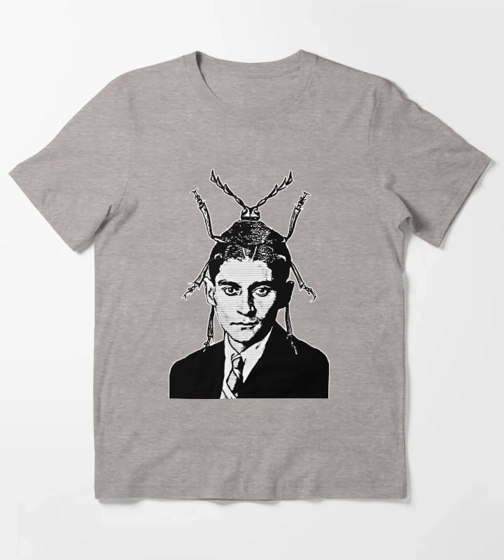 Franz Kafka Metamorphizes T-Shirt Heather Grey