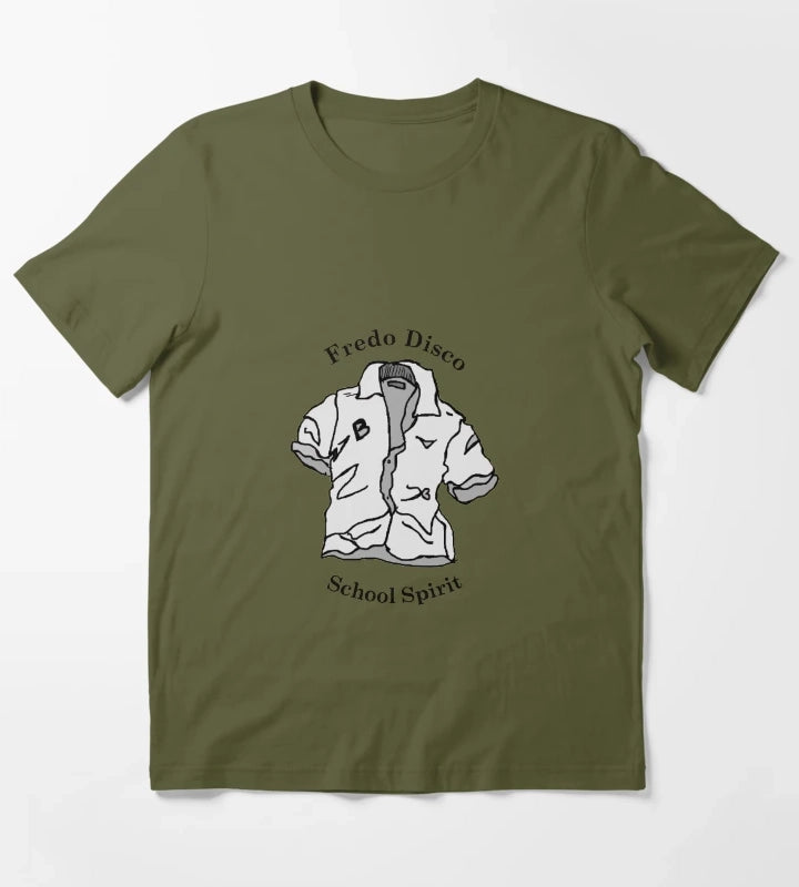 Fredo Disco School Spirit T-Shirt Olive Green